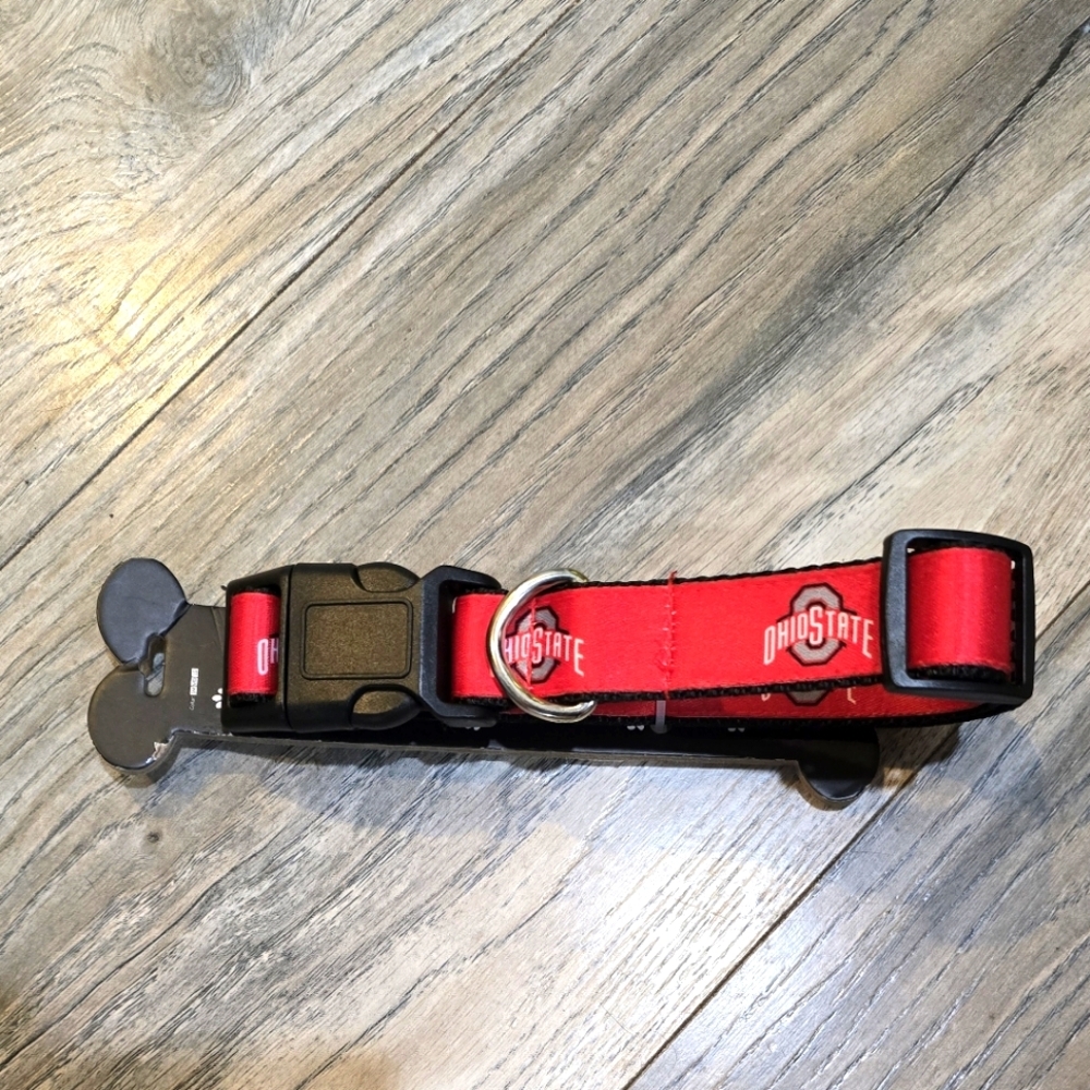 Ohio State Buckeyes Adjustable Collar for Dogs Size Medium Dog